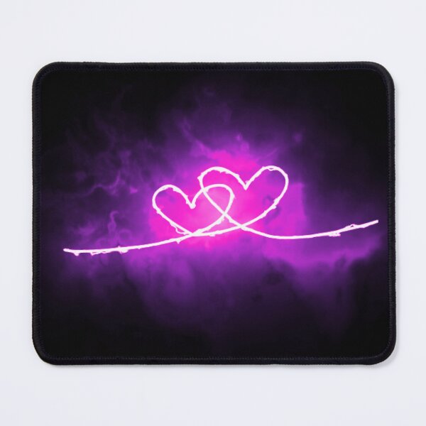 Item preview, Blue & Pink Neon Hearts designed and sold by Cyra26.