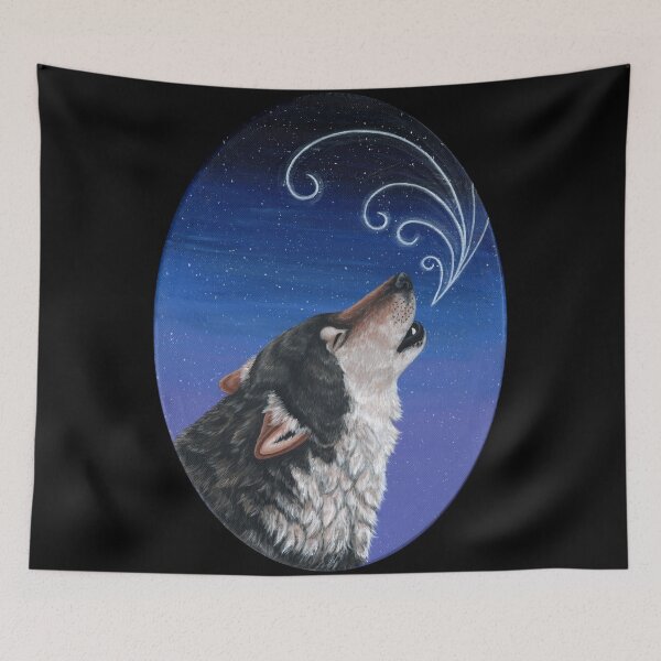 Item preview, Howling Wolf designed and sold by WolfySilver.
