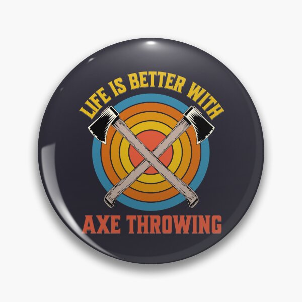 Item preview, Life is better with ax throwing designed and sold by NerdyCotton.