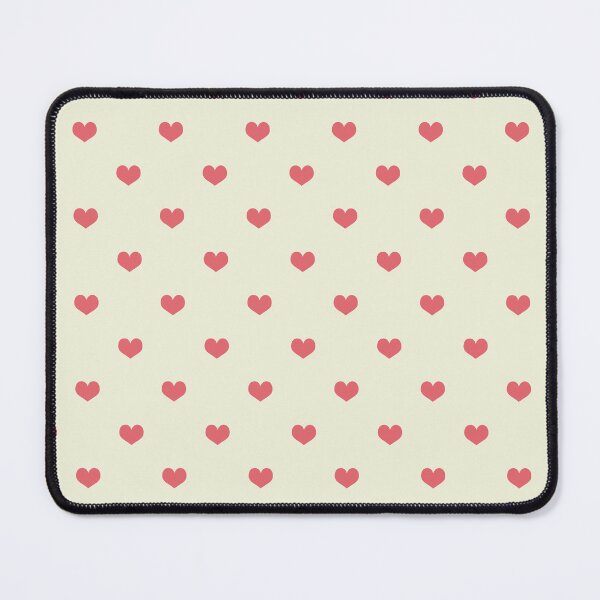 Item preview, Pink hearts on cream polka dot style designed and sold by TheScraggyBeard.