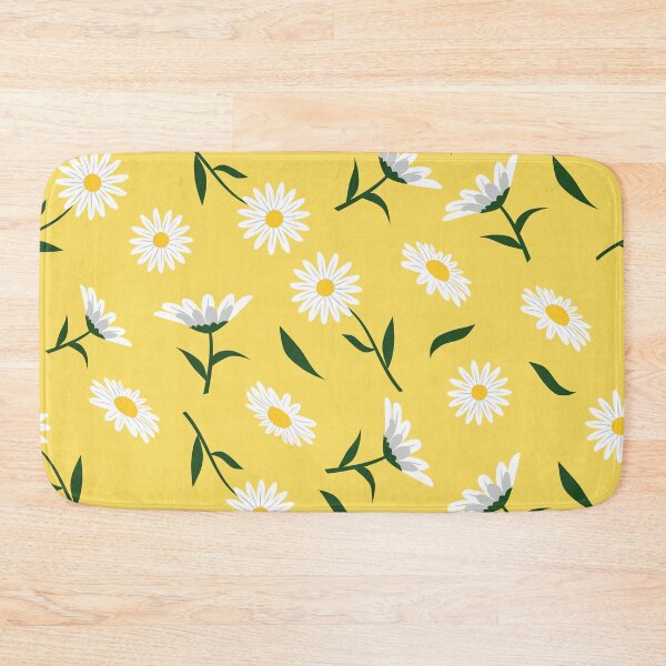 Item preview, Beautiful white daisies flowers pattern on an green background designed and sold by GraphicDream.