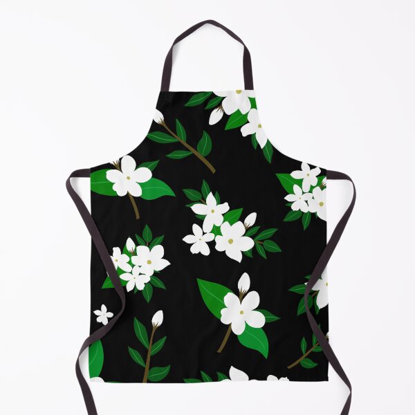 Item preview, Cute Daisy flowers seamless pattern on black background designed and sold by GraphicDream.