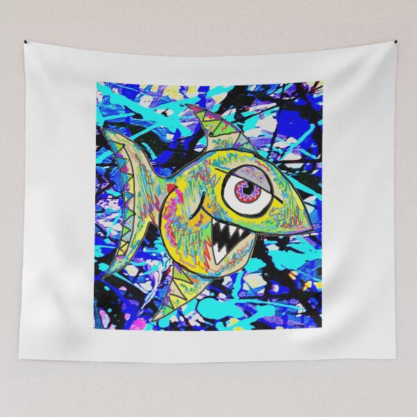 Item preview, sticker cool fish  designed and sold by LowEndGraphics.