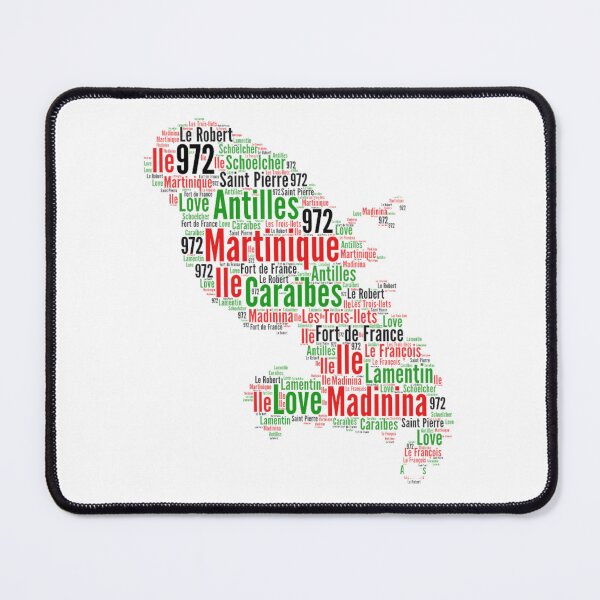 Item preview, Martinique 972 Caribbean Lover Island Map designed and sold by Olympique1359.