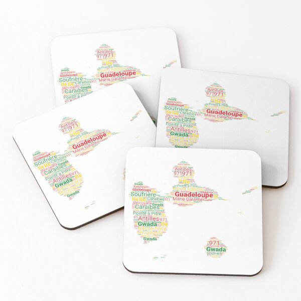 Item preview, Guadeloupe 971 Caribbean Caribbean Island Map designed and sold by Olympique1359.
