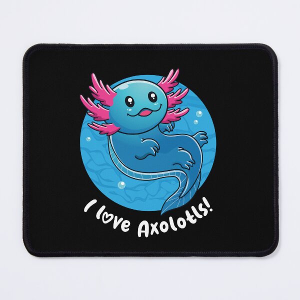 Item preview, I love Axolotls cute axolotl (on dark colors) designed and sold by messy-nessie.
