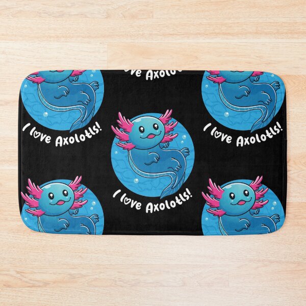 Item preview, I love Axolotls cute axolotl (on dark colors) designed and sold by messy-nessie.