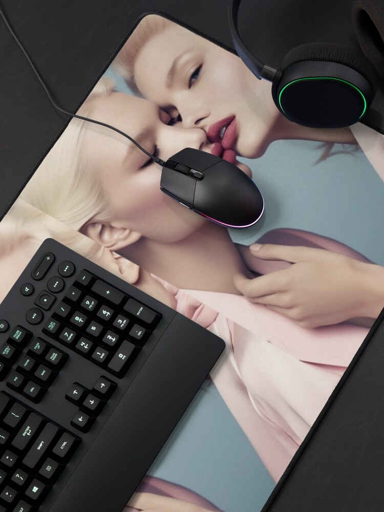 Thumbnail 4 of 5, Mouse Pad, Blonde Girlfriends designed and sold by alicemonbercomp.