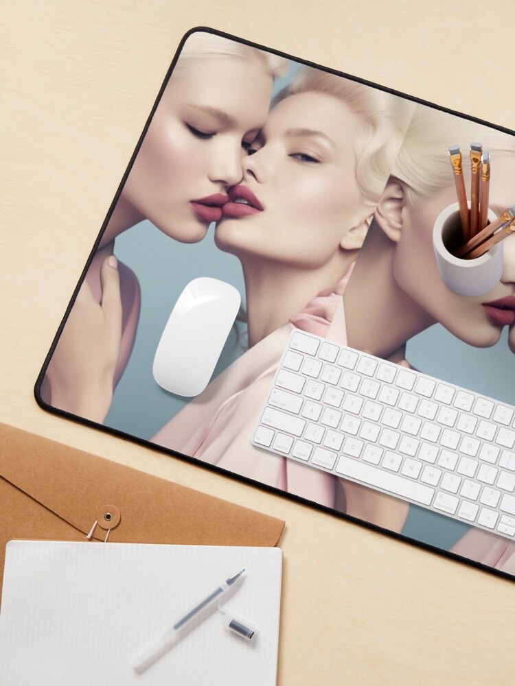 Thumbnail 3 of 5, Mouse Pad, Blonde Girlfriends designed and sold by alicemonbercomp.
