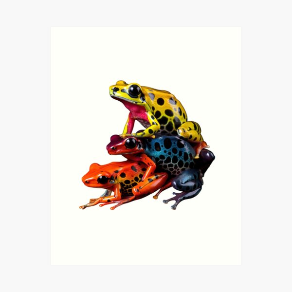 Aperçu de l'œuvre Poison Arrow Frogs créée et vendue par LividPhoto.