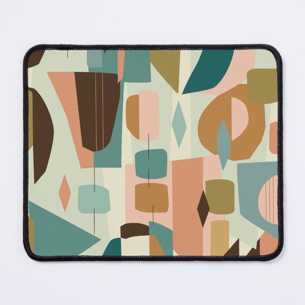 Item preview, Mid Century Modern Geometric Abstract Retro Shapes Pattern designed and sold by enricadenicola.