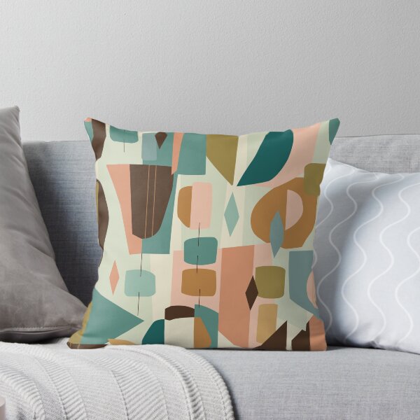 Item preview, Mid Century Modern Geometric Abstract Retro Shapes Pattern designed and sold by enricadenicola.