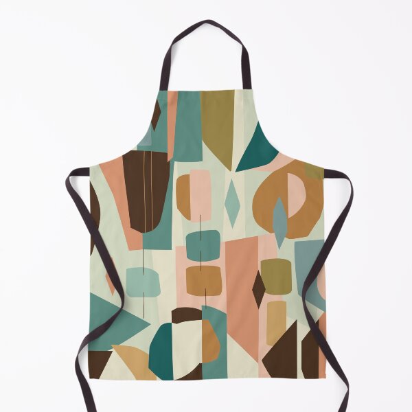 Item preview, Mid Century Modern Geometric Abstract Retro Shapes Pattern designed and sold by enricadenicola.