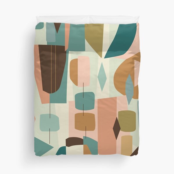 Item preview, Mid Century Modern Geometric Abstract Retro Shapes Pattern designed and sold by enricadenicola.