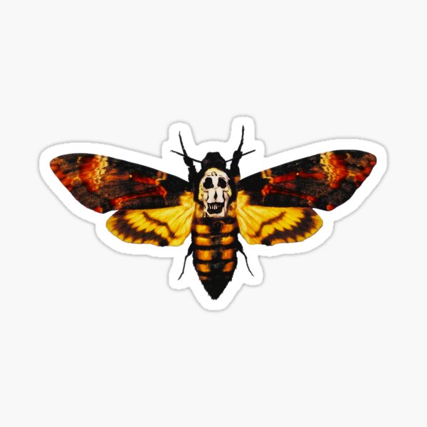 The silence of the lambs butterfly Sticker