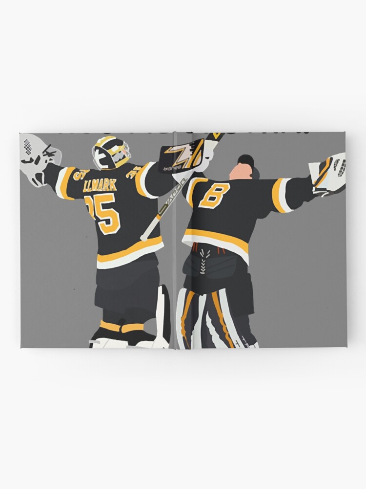 Boston Bruins Linus Ullmark & Jeremy Swayman The Highland Mint 4 x 6 Hug  It Out 3D Acrylic Block