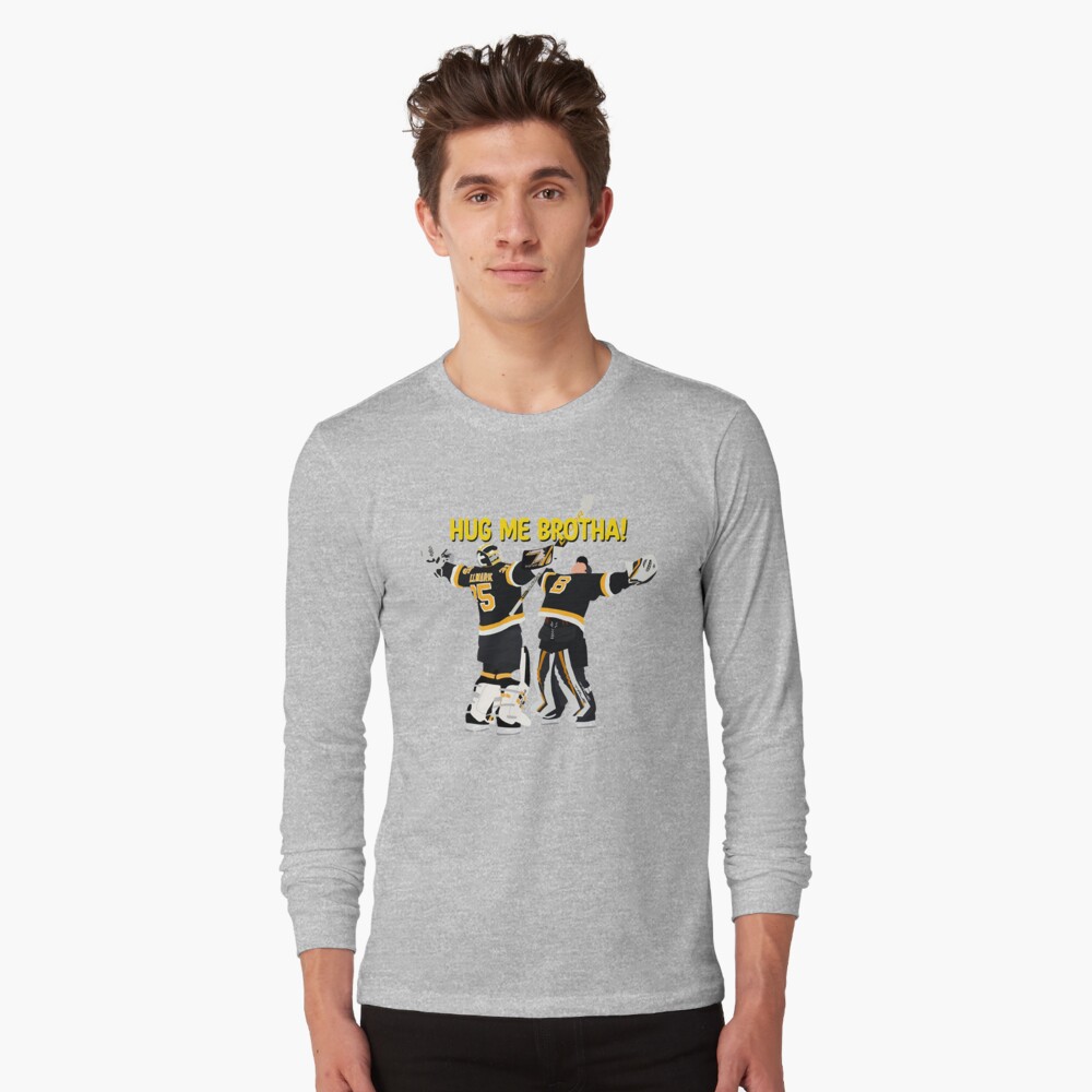 GOALIE HUG SHIRT Linus Ullmark And Jeremy Swayman Boston Bruins - Ellieshirt