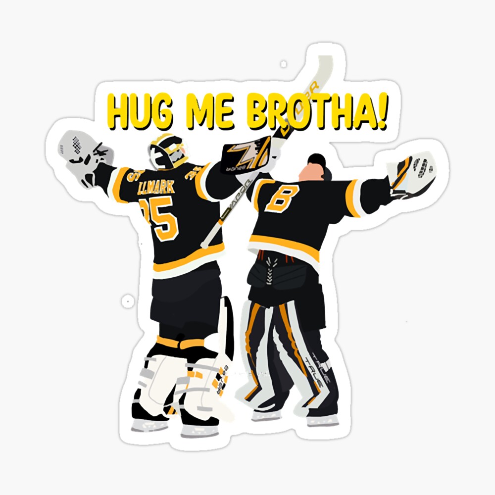 TrollexApparel Comfort Colors Hug It Out Boston Hockey Shirt, Linus Ullmark Sshirt, Jeremy Swayman Tee, Goalie Hug Shirt, Bruins Shirt, Bruins Hockey Tee