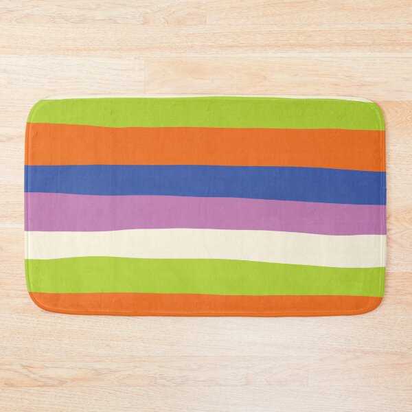Item preview, Uneven Stripes - Blue, Orange, Purple, Green, and Cream designed and sold by LAEC-Shop.