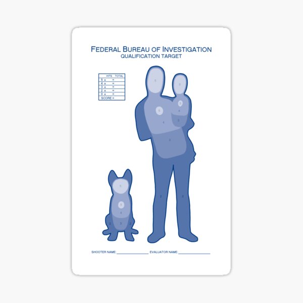 Item preview, Federal Bureau of Investigation Qualification Target designed and sold by CapitalPigDog.