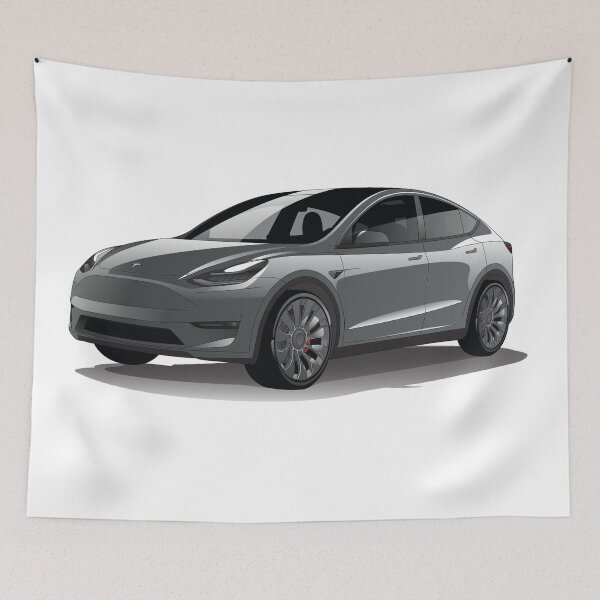 Item preview, Tesla Model Y Original Fan Art serial number: TMY002S designed and sold by valrusc.