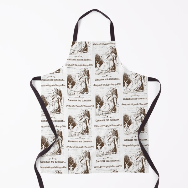 Item preview, Alice in wonderland illustration curiouser and curiouser graphic print designed and sold by Rubyslemons321.