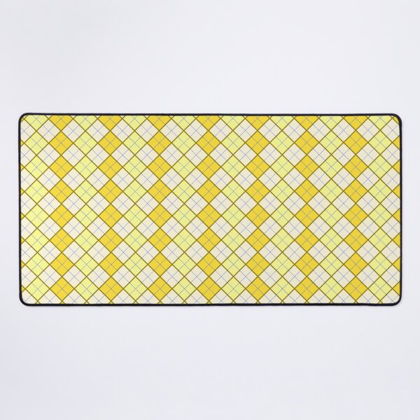 Item preview, Dark yellow, light yellow, with blue stripe argyle style designed and sold by TheScraggyBeard.
