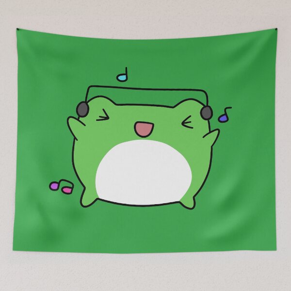 Item preview, Dancing Headphones Frog designed and sold by SaradaBoru.