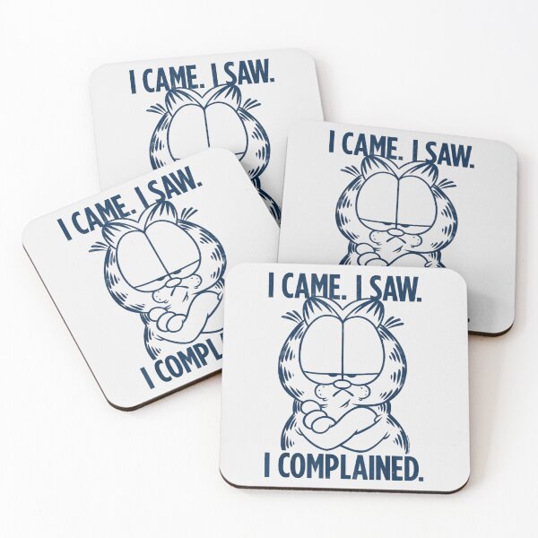 Item preview, I Came I Saw The Cat Garfield Cartoon Gift Fan designed and sold by ElenaUysal.