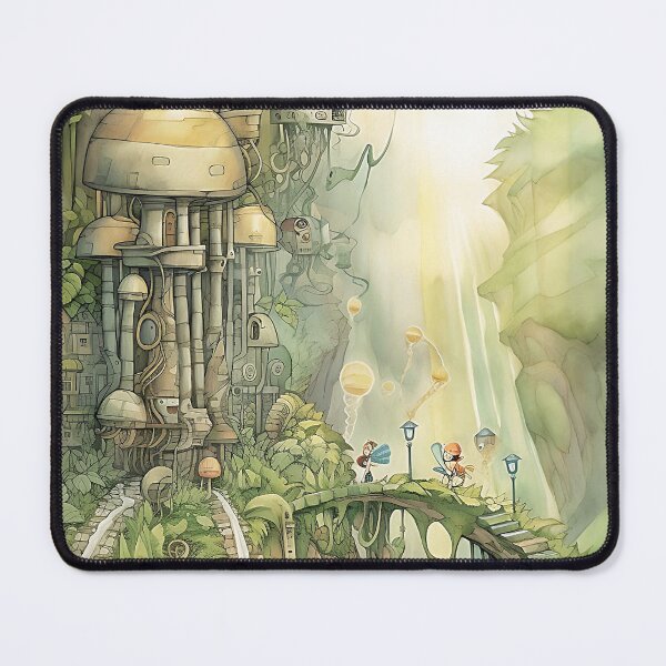 Item preview, Fantasy SteamPunk Forrest City Illustration designed and sold by ZvekiVintage.