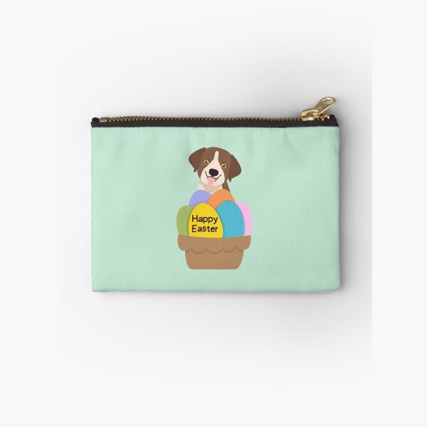 Item preview, German Shorthaired Pointer Puppy with Easter Basket and Colorful Eggs designed and sold by SeasonalDogs.