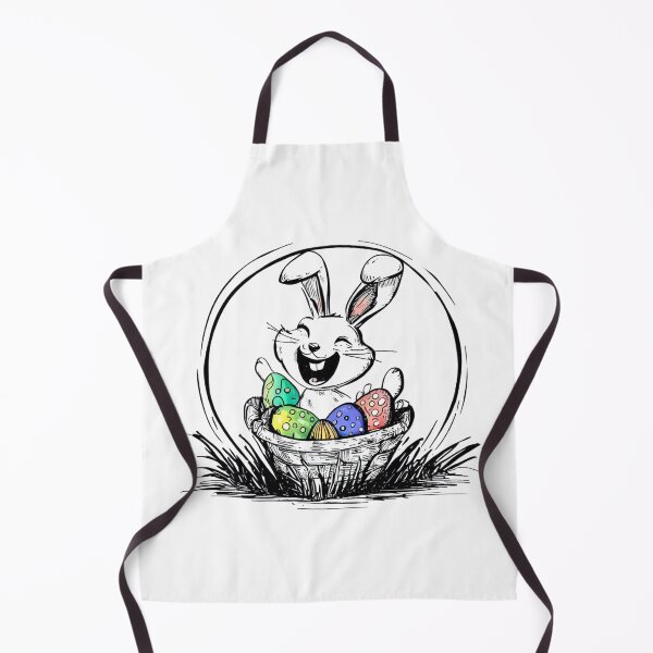 Item preview, Funny Bunny in wicked basket on Easter designed and sold by digitaldraw4you.