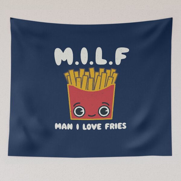 Item preview, MILF Man I Love Fries - Kawaii Cute Fries  designed and sold by WeirdPunderful.
