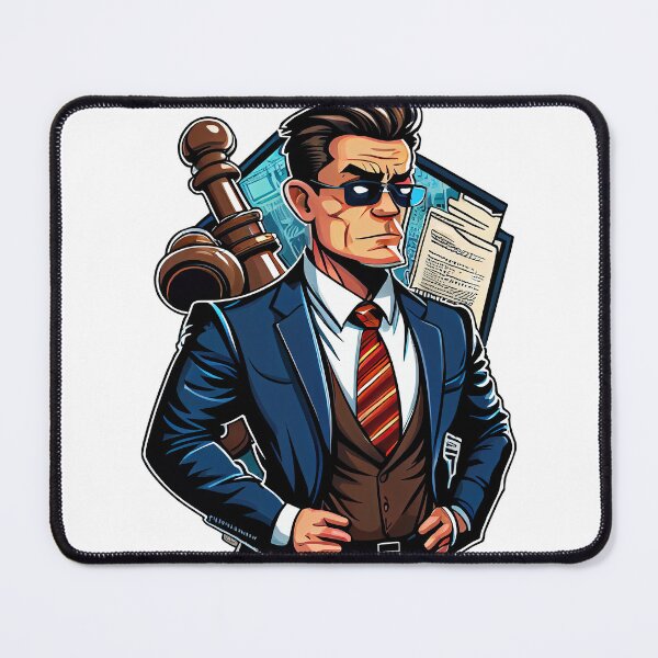 Item preview, Cool Cartoon handsome Lawyer  designed and sold by Piotrek0001.
