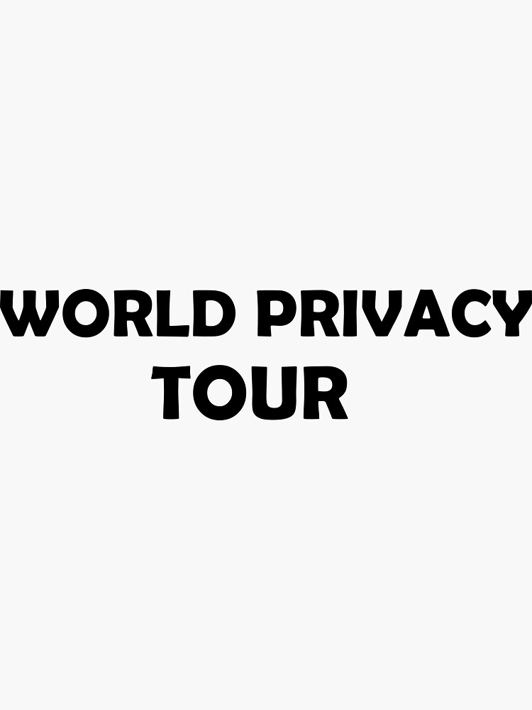 SOUTH PARK, World Privacy Tour Sticker for Sale by smartywomenn