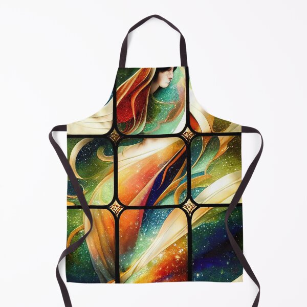 Item preview, Space Stained Glass 12 Abstract AI Generated Art designed and sold by MeAI-Art.