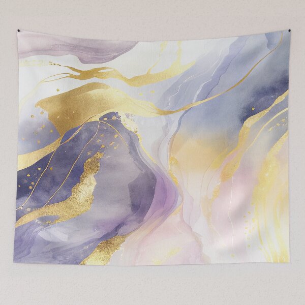 Item preview, Amazing Purple and Gold Watercolor Washes Modern Backgrounds designed and sold by adlydesigns.