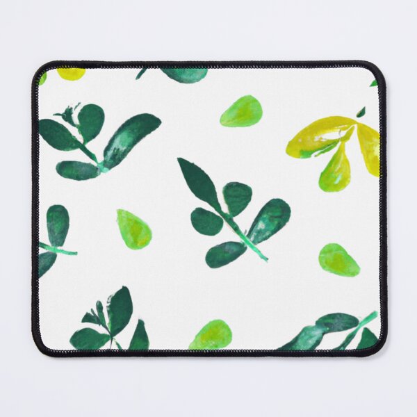 Item preview, Green Leaves Pattern - Solid Watercolor designed and sold by The Iconic Minimalist.
