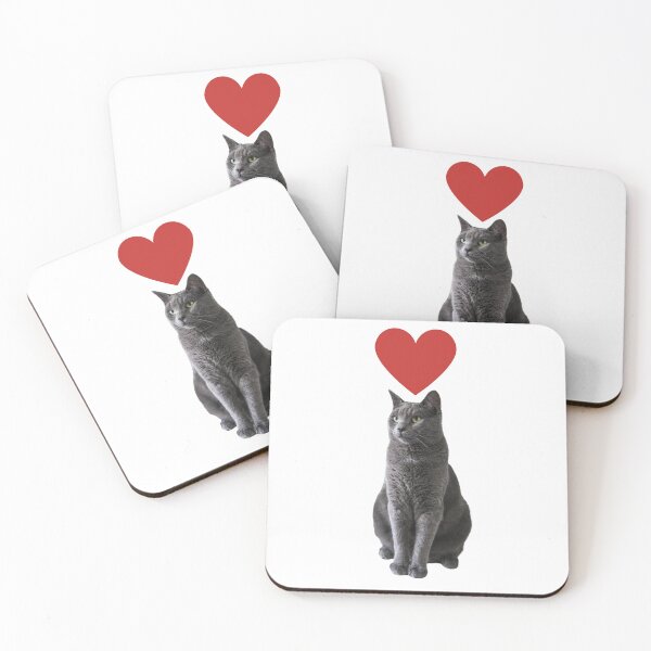 Item preview, I love Russian Blue Cats designed and sold by Andykinoz.