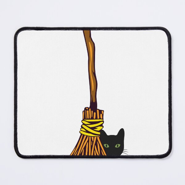 Item preview, Witches Broom Midnight Cat 2 designed and sold by AngelicMisfits.