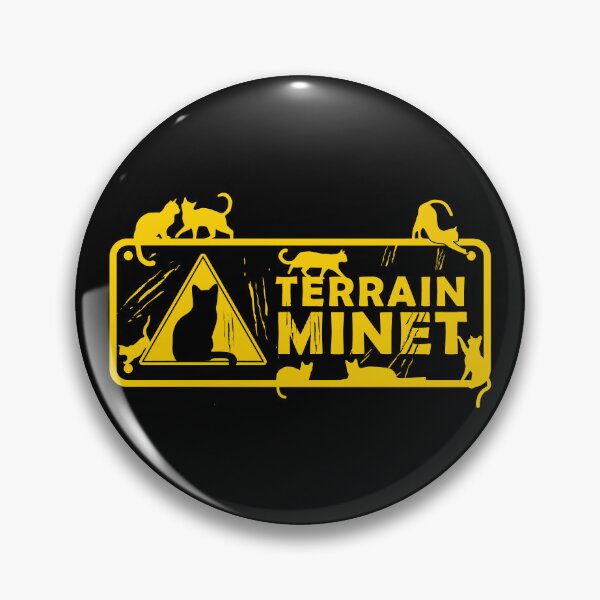 Aperçu de l'œuvre Terrain Minet - JAUNE PANNEAU ATTENTION TRAVAUX - terrain miné créée et vendue par KokoBlacsquare.
