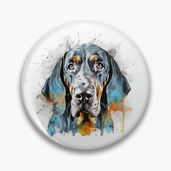 Item preview, Bluetick CoonHound Colour Splash designed and sold by HookedOnDogz.