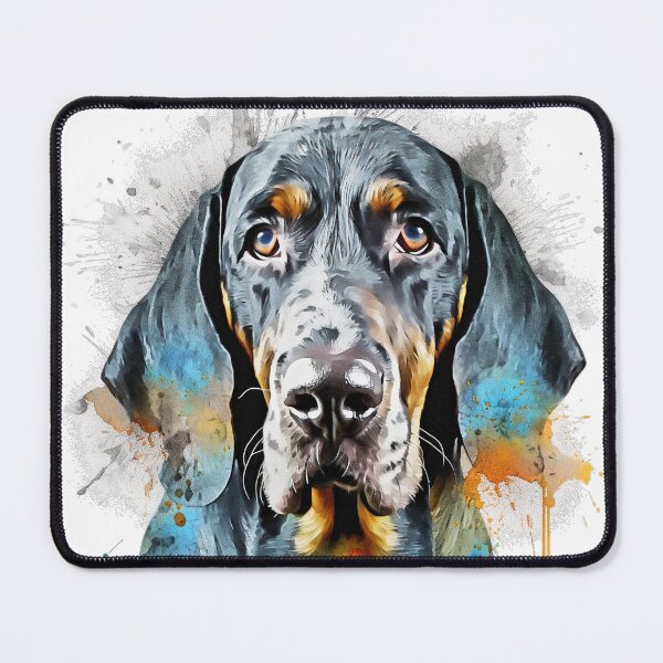 Item preview, Bluetick CoonHound Colour Splash designed and sold by HookedOnDogz.