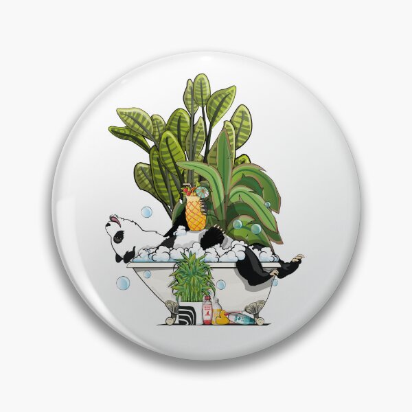 Artikelvorschau, Panda Bear relaxing in Bathtub, funny bear bathroom art entworfen und verkauft von Wyattdesign.