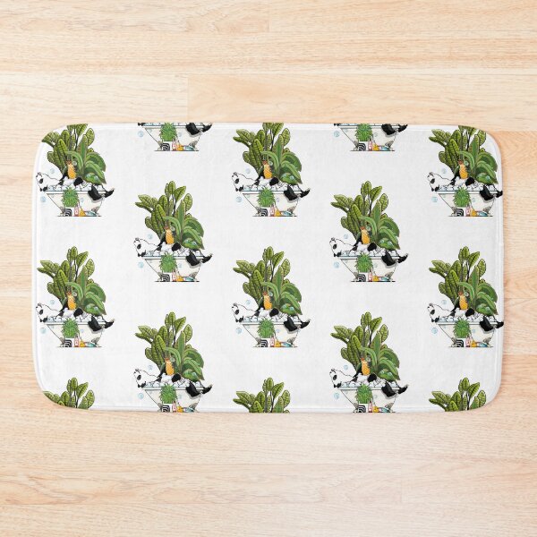 Item preview, Panda Bear relaxing in Bathtub, funny bear bathroom art designed and sold by Wyattdesign.
