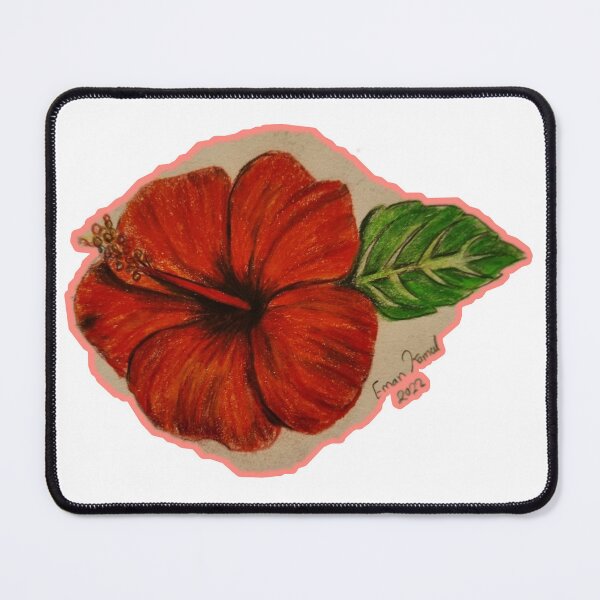 Item preview, Red flower drawing designed and sold by Eman Kamal.