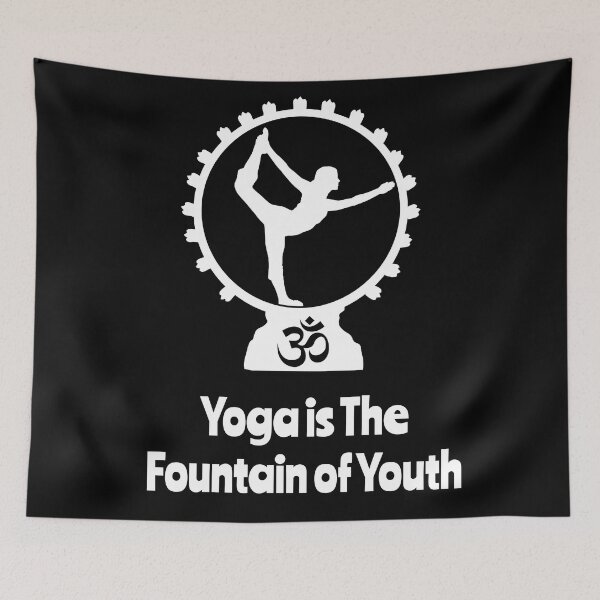 Item preview, 'Yoga is The fountain of Youth' Yoga Quotes - Chill and Happy Collection designed and sold by Ridiculam Toga.