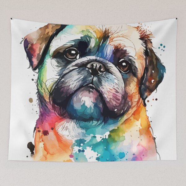 Item preview, Shitzu Dog Colorful Watercolor designed and sold by delroy66.