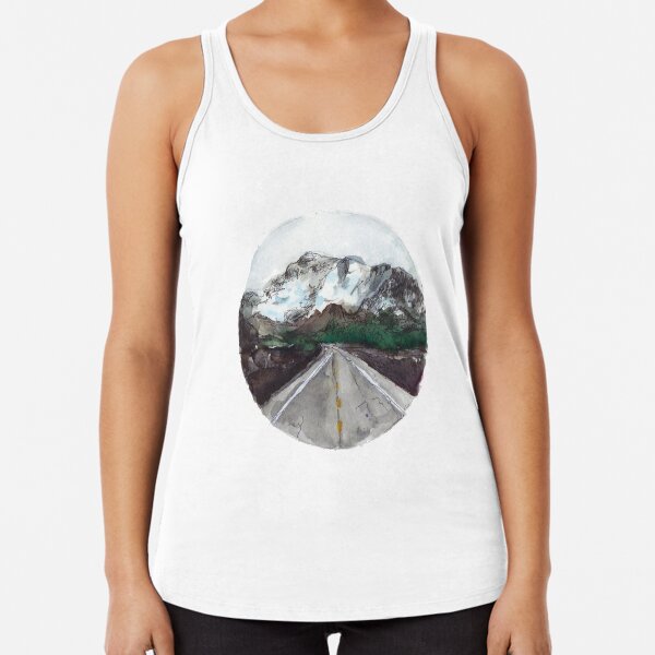 find your great adventure Racerback Tank Top