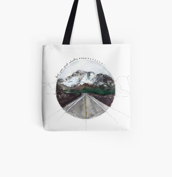 encuentra tu gran aventura Bolsa estampada de tela